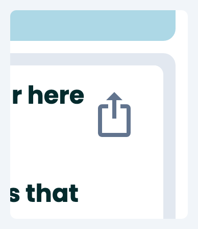 Share button on iPhone